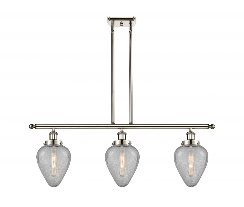 Geneseo - 3 Light - 36 inch - Polished Nickel - Stem Hung - Island Light