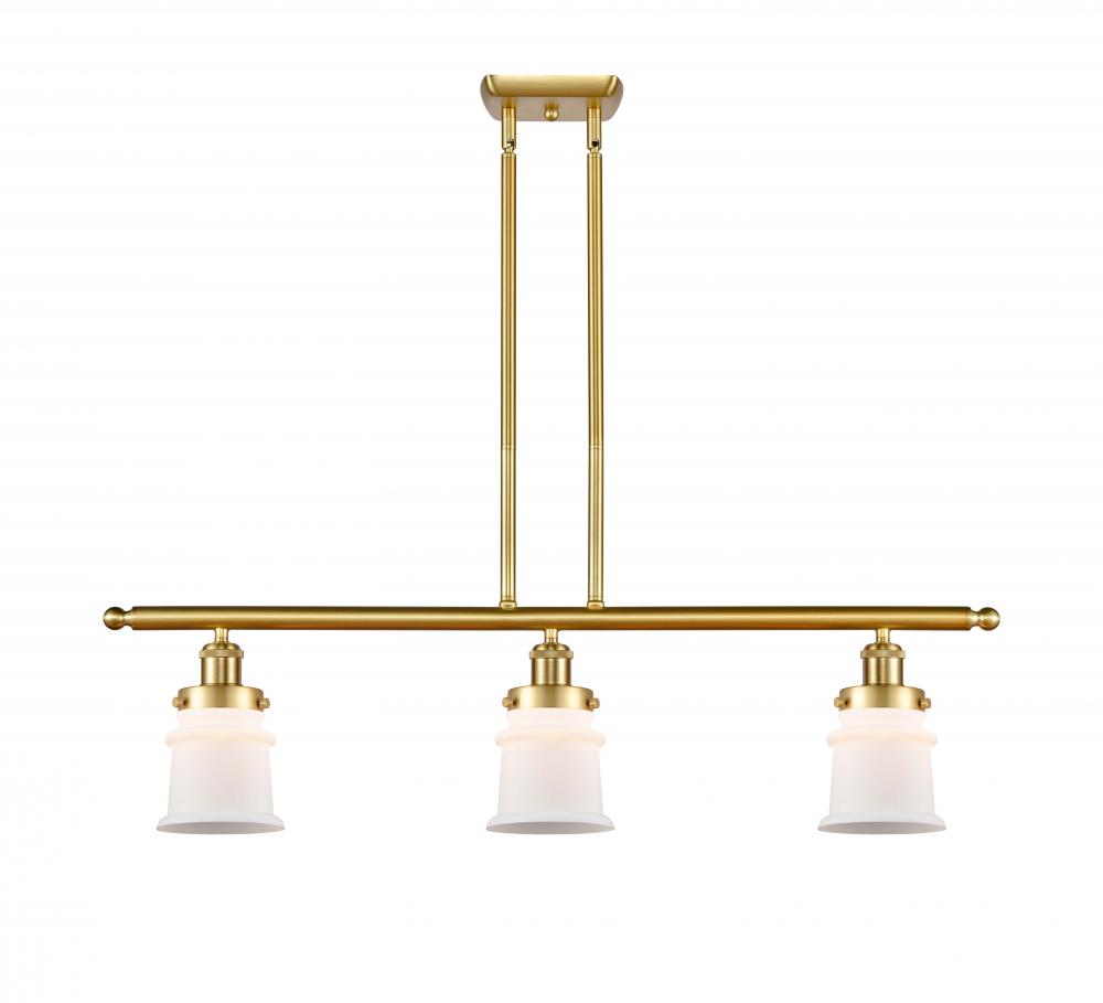 Canton - 3 Light - 36 inch - Satin Gold - Stem Hung - Island Light