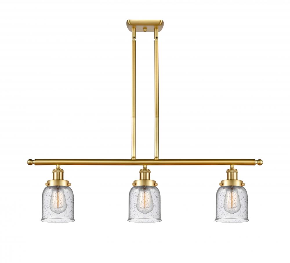 Bell - 3 Light - 36 inch - Satin Gold - Stem Hung - Island Light
