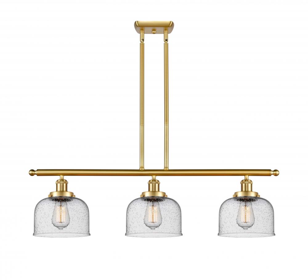 Bell - 3 Light - 36 inch - Satin Gold - Stem Hung - Island Light