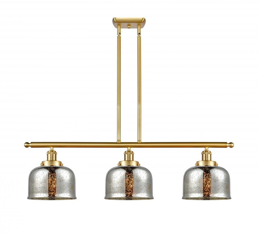 Bell - 3 Light - 36 inch - Satin Gold - Stem Hung - Island Light