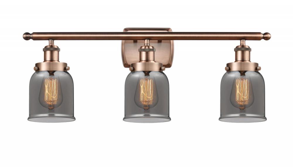 Bell - 3 Light - 26 inch - Antique Copper - Bath Vanity Light