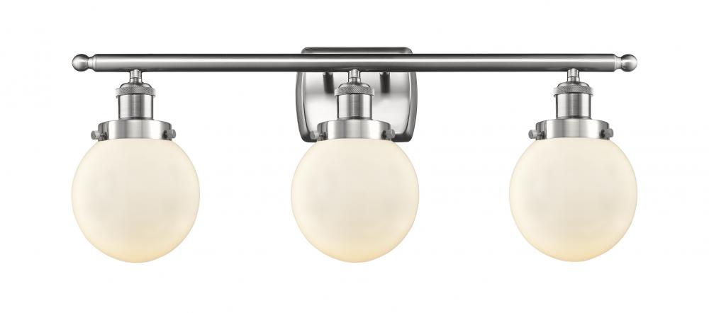 Beacon - 3 Light - 26 inch - Brushed Satin Nickel - Bath Vanity Light