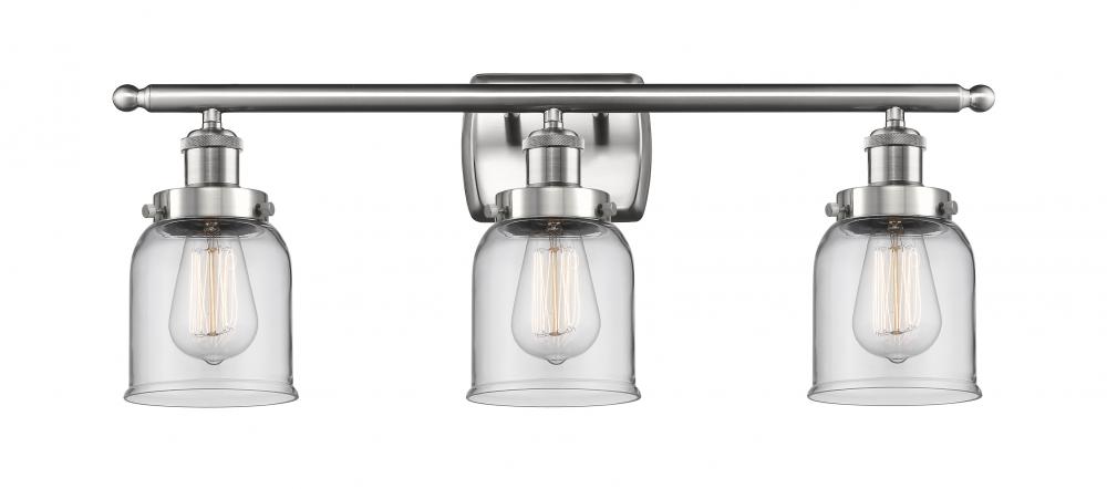 Bell - 3 Light - 26 inch - Brushed Satin Nickel - Bath Vanity Light