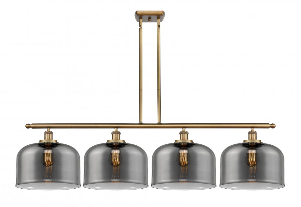 Bell - 4 Light - 48 inch - Brushed Brass - Stem Hung - Island Light