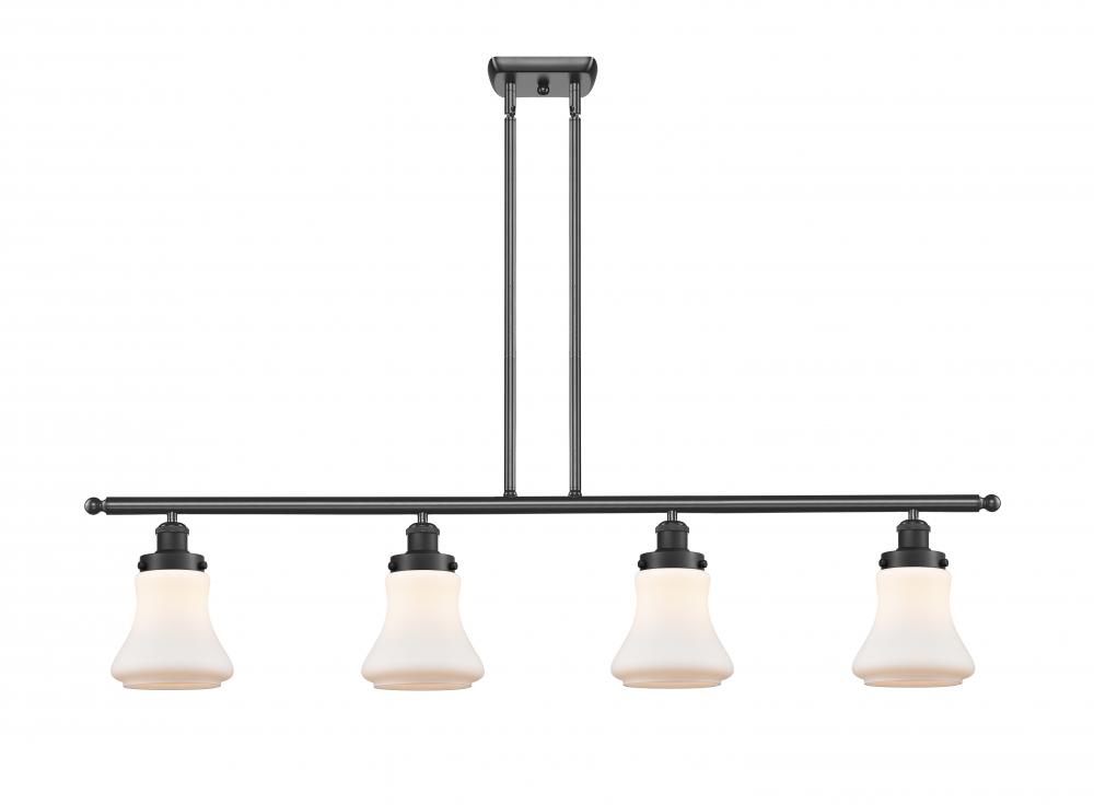 Bellmont - 4 Light - 48 inch - Matte Black - Stem Hung - Island Light
