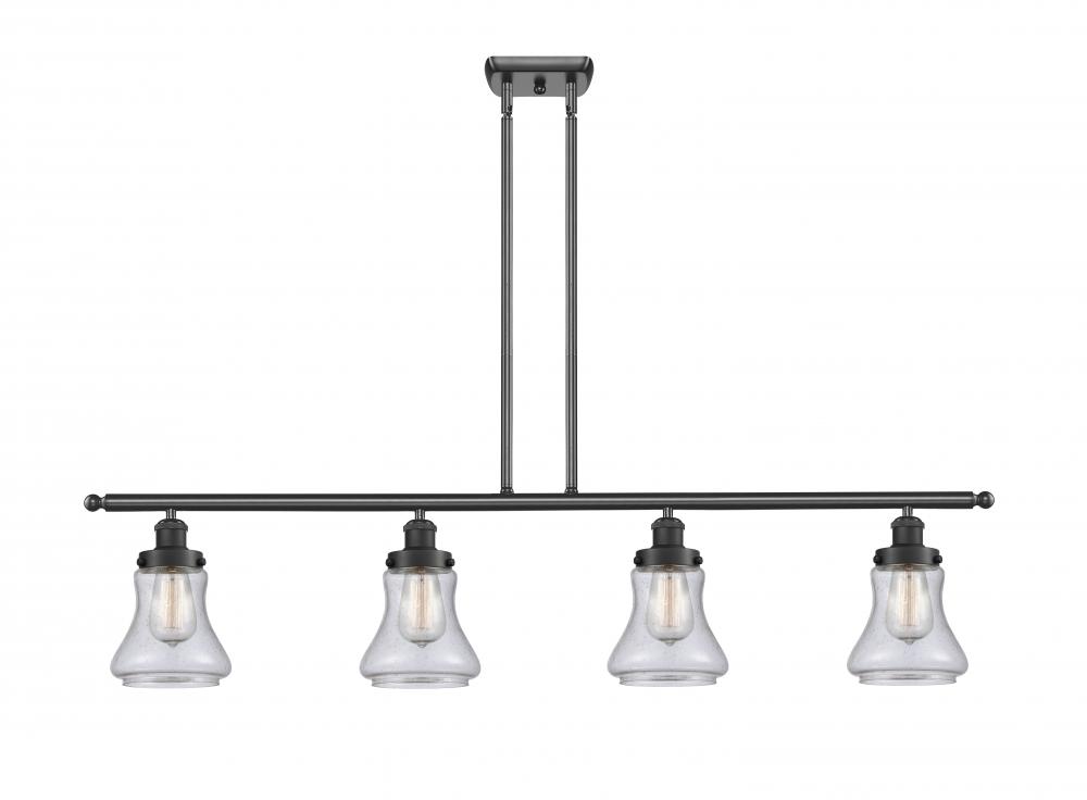 Bellmont - 4 Light - 48 inch - Matte Black - Stem Hung - Island Light
