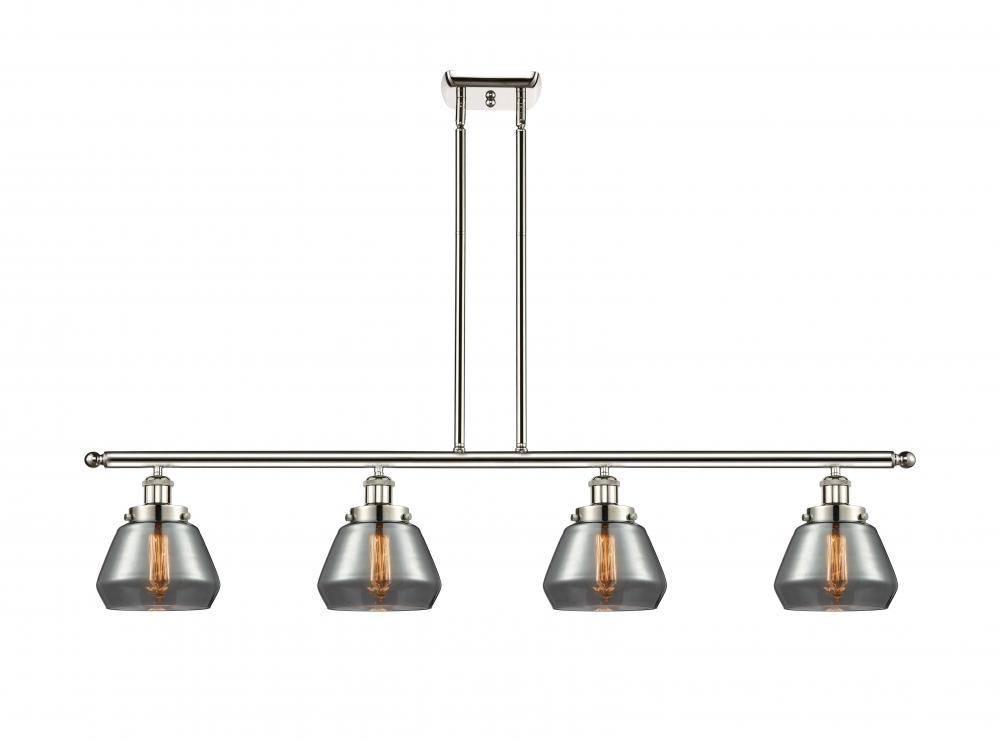 Fulton - 4 Light - 48 inch - Polished Nickel - Stem Hung - Island Light