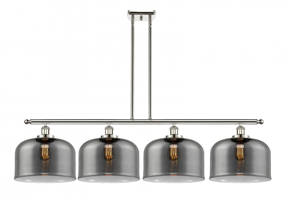 Bell - 4 Light - 48 inch - Polished Nickel - Stem Hung - Island Light