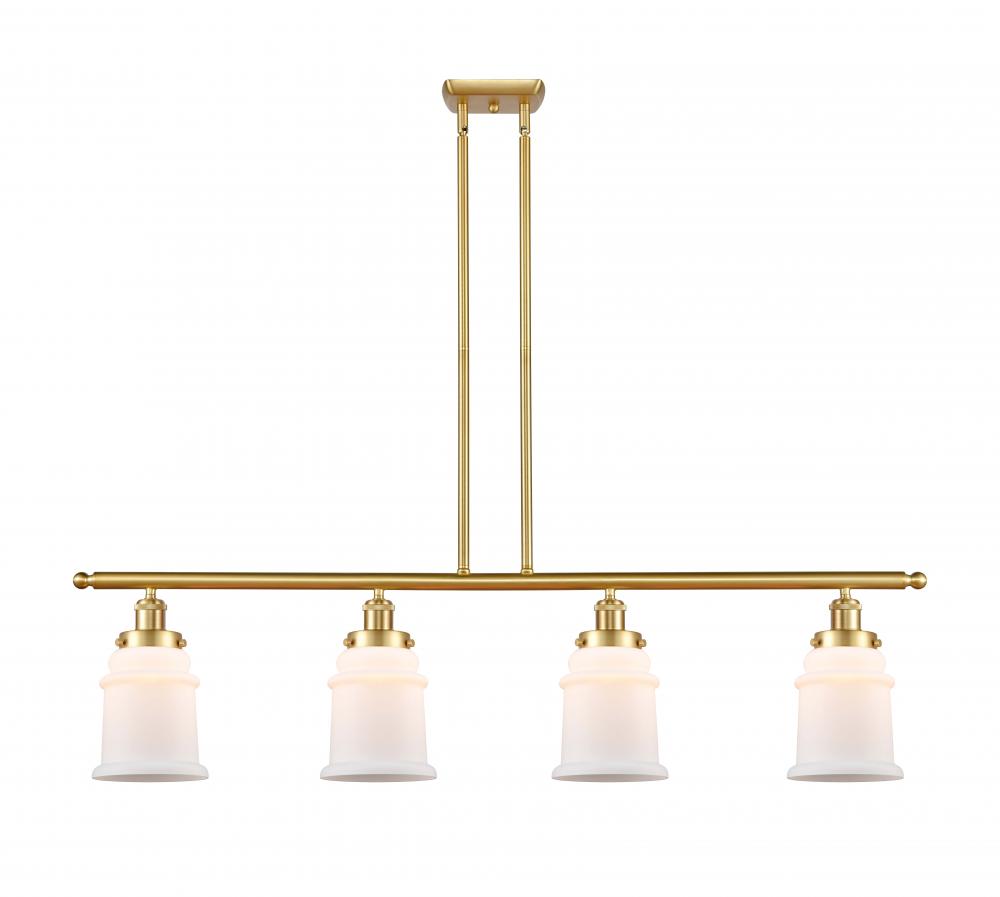 Canton - 4 Light - 48 inch - Satin Gold - Stem Hung - Island Light