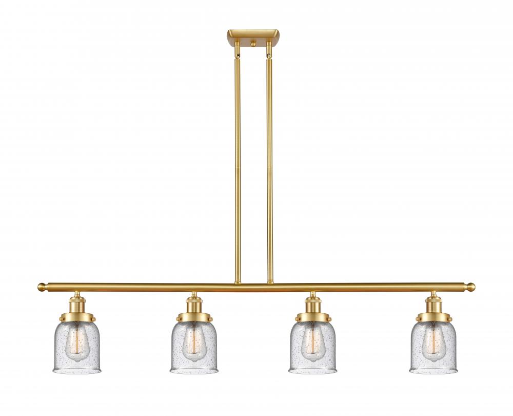 Bell - 4 Light - 48 inch - Satin Gold - Stem Hung - Island Light