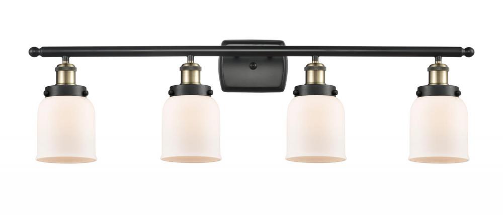 Bell - 4 Light - 36 inch - Black Antique Brass - Bath Vanity Light