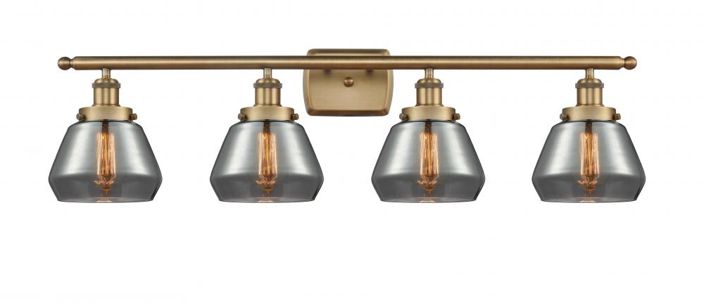 Fulton - 4 Light - 36 inch - Brushed Brass - Bath Vanity Light