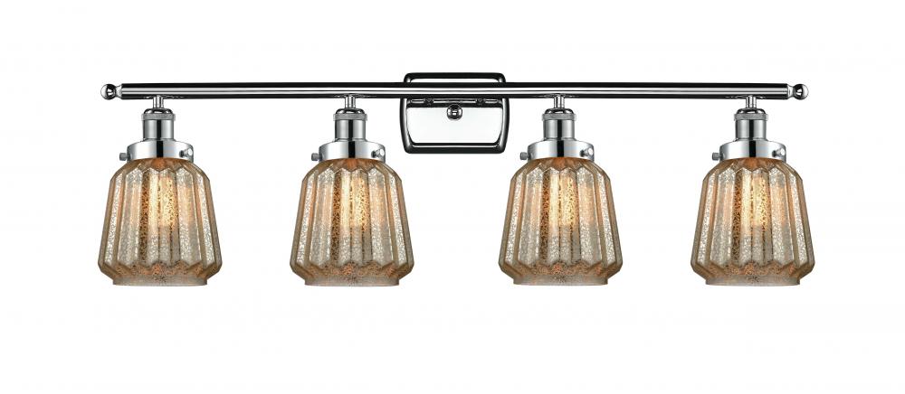 Chatham - 4 Light - 36 inch - Polished Chrome - Bath Vanity Light