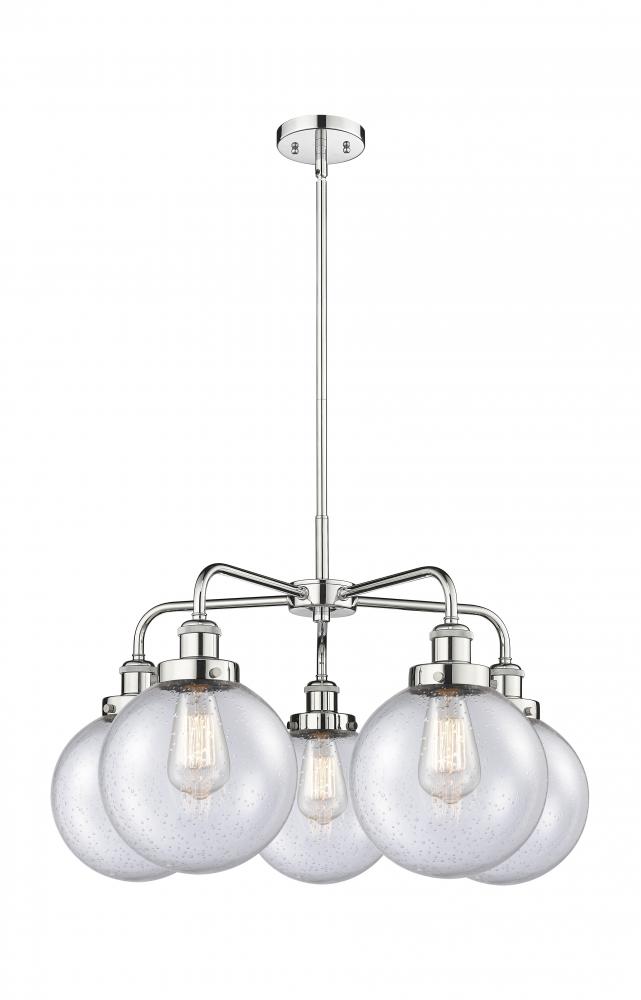 Beacon - 5 Light - 27 inch - Polished Chrome - Chandelier
