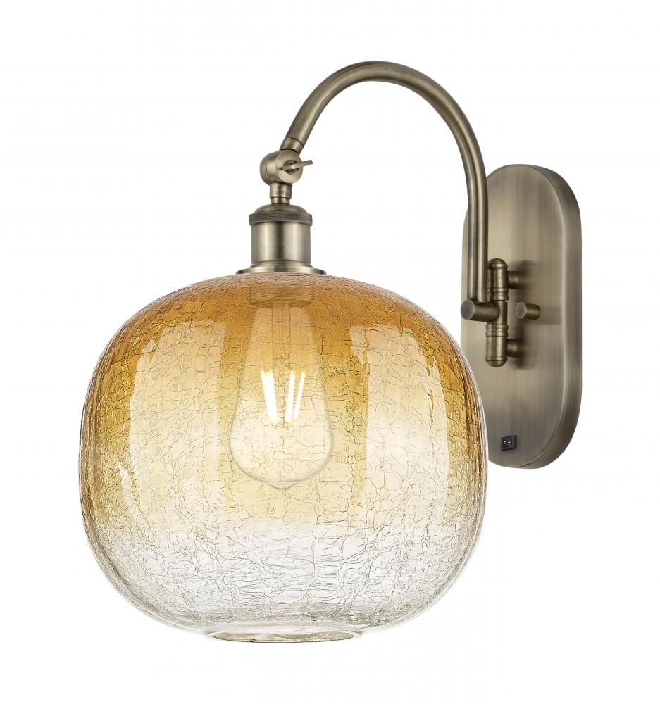 Brookhaven Sphere - 1 Light - 11 inch - Antique Brass - Sconce