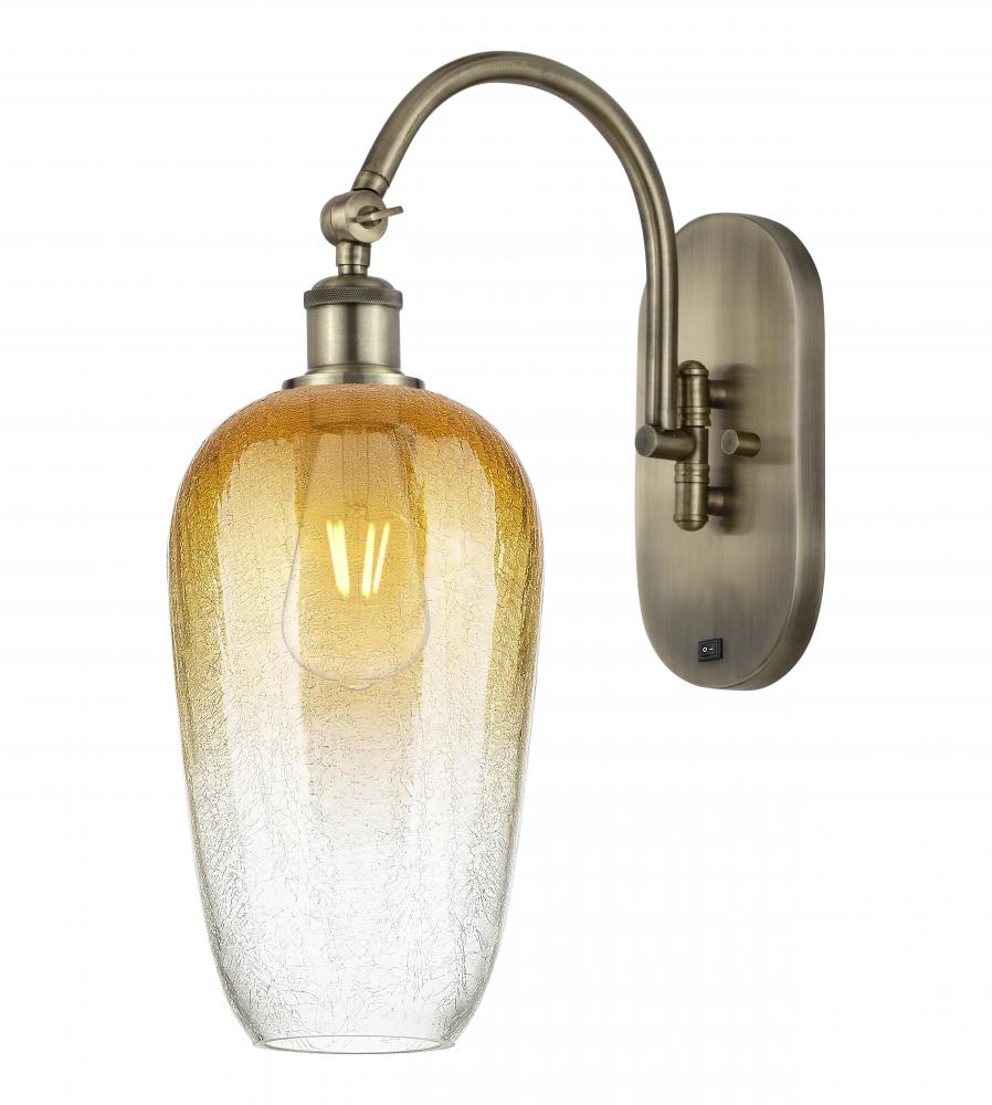 Brookhaven Flute - 1 Light - 7 inch - Antique Brass - Sconce