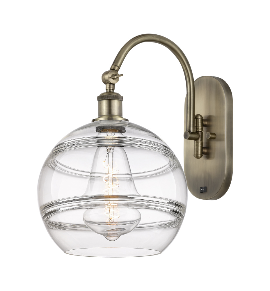 Rochester - 1 Light - 10 inch - Antique Brass - Adjustable - Sconce