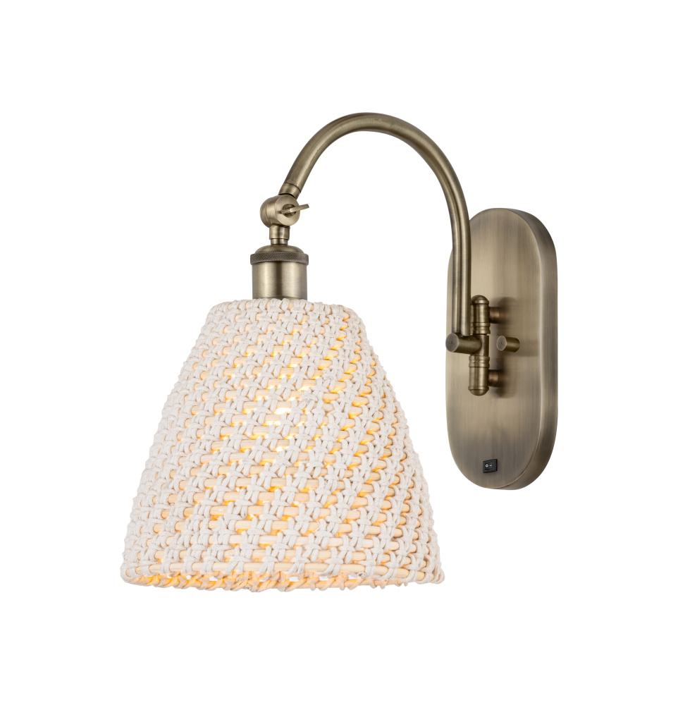 Bristol Natural - 1 Light - 9 inch - Antique Brass - Sconce