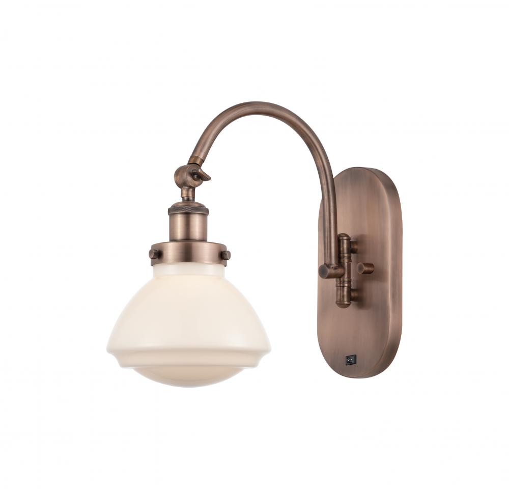 Olean - 1 Light - 7 inch - Antique Copper - Adjustable Swing Arm