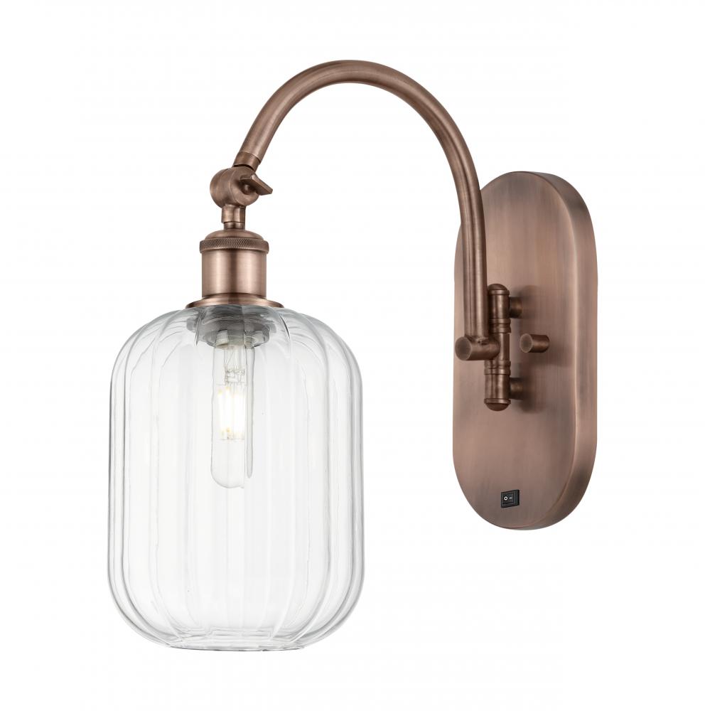 Preston Cylinder - 1 Light - 7 inch - Antique Copper - Sconce