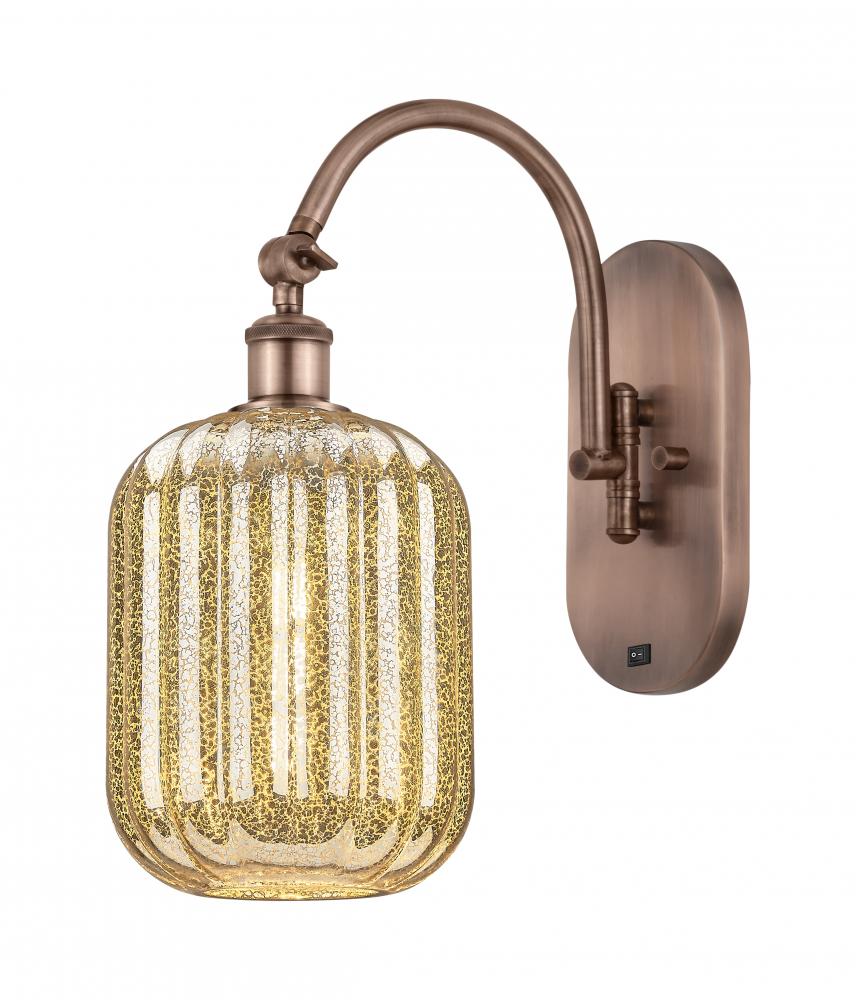 Preston Cylinder - 1 Light - 7 inch - Antique Copper - Sconce