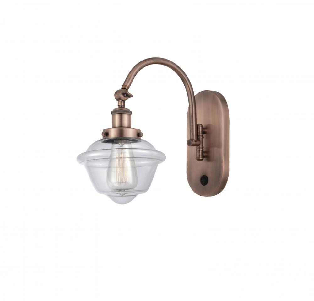Oxford - 1 Light - 8 inch - Antique Copper - Adjustable Swing Arm