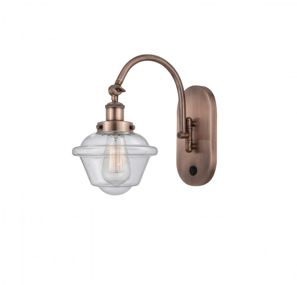 Oxford - 1 Light - 8 inch - Antique Copper - Adjustable Swing Arm