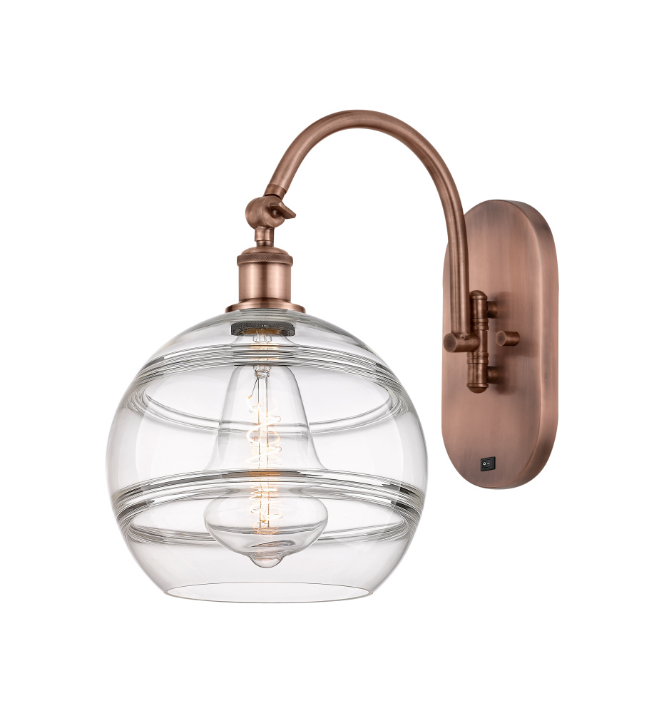 Rochester - 1 Light - 10 inch - Antique Copper - Adjustable - Sconce