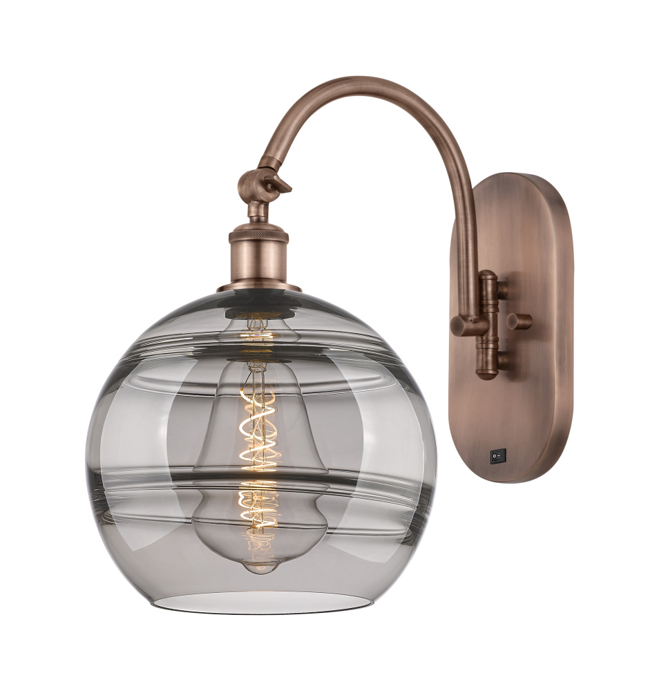 Rochester - 1 Light - 10 inch - Antique Copper - Adjustable - Sconce