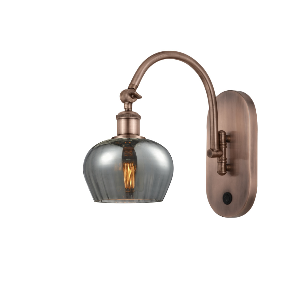 Fenton - 1 Light - 7 inch - Antique Copper - Sconce