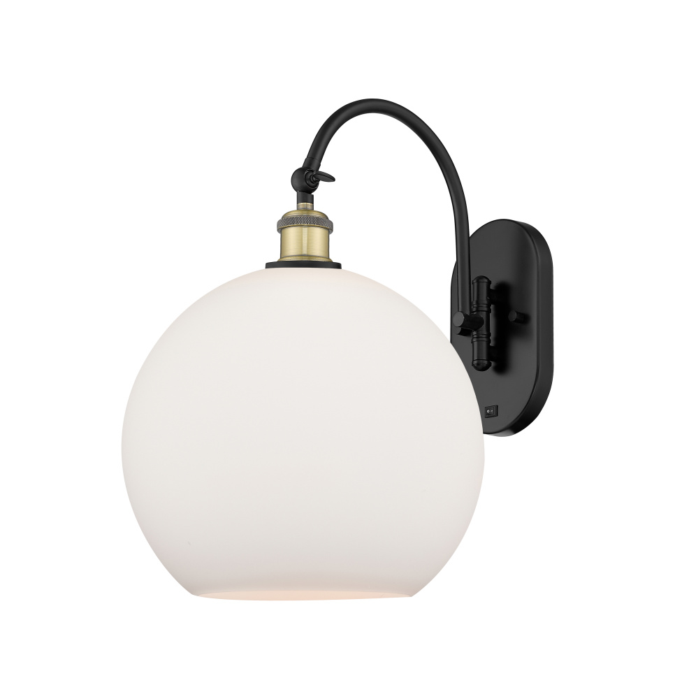 Athens - 1 Light - 12 inch - Black Antique Brass - Adjustable - Sconce