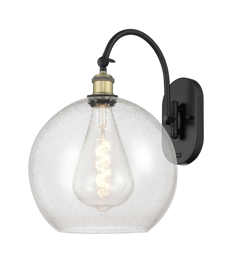 Athens - 1 Light - 12 inch - Black Antique Brass - Adjustable - Sconce