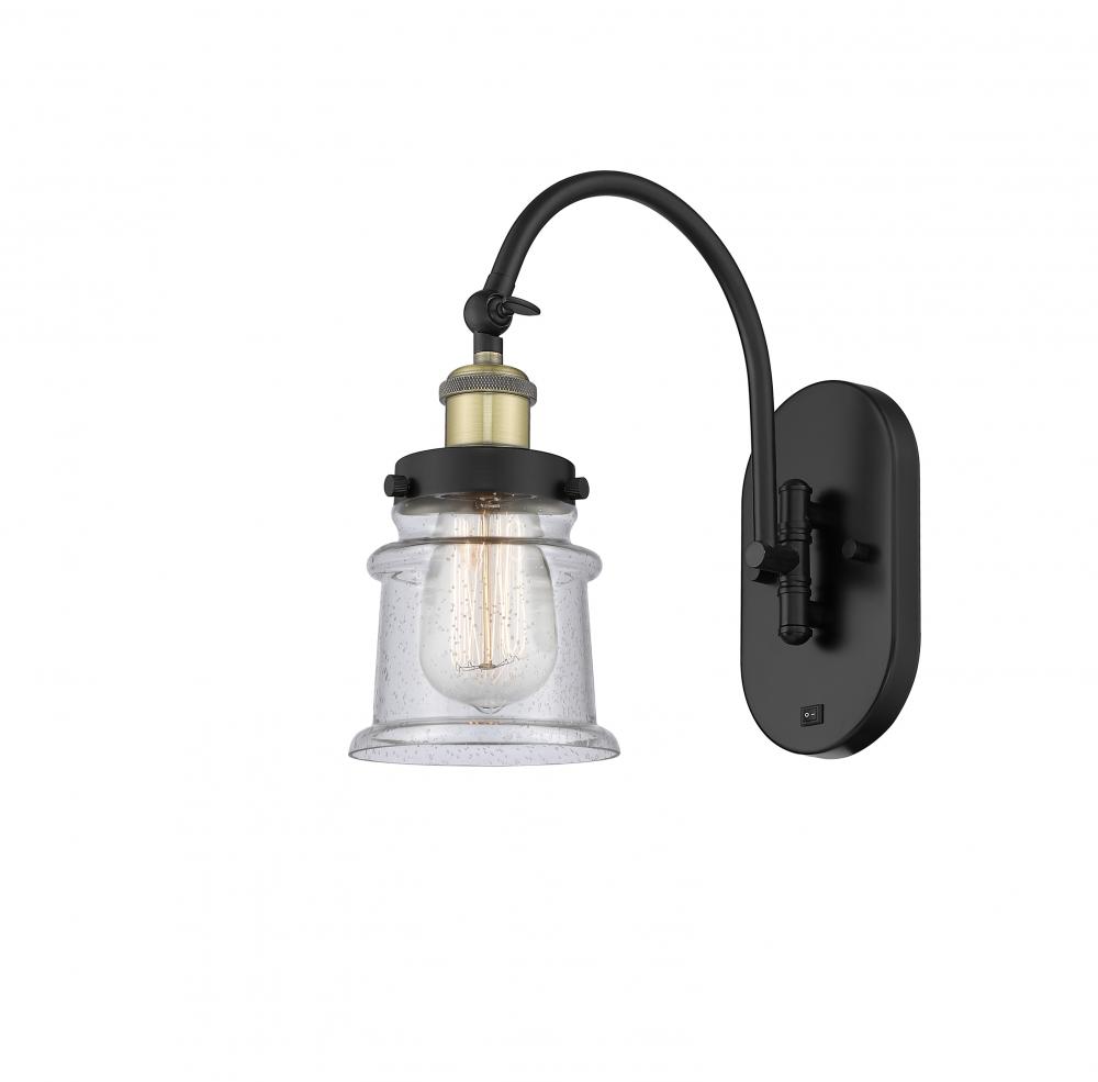 Canton - 1 Light - 7 inch - Black Antique Brass - Adjustable Swing Arm