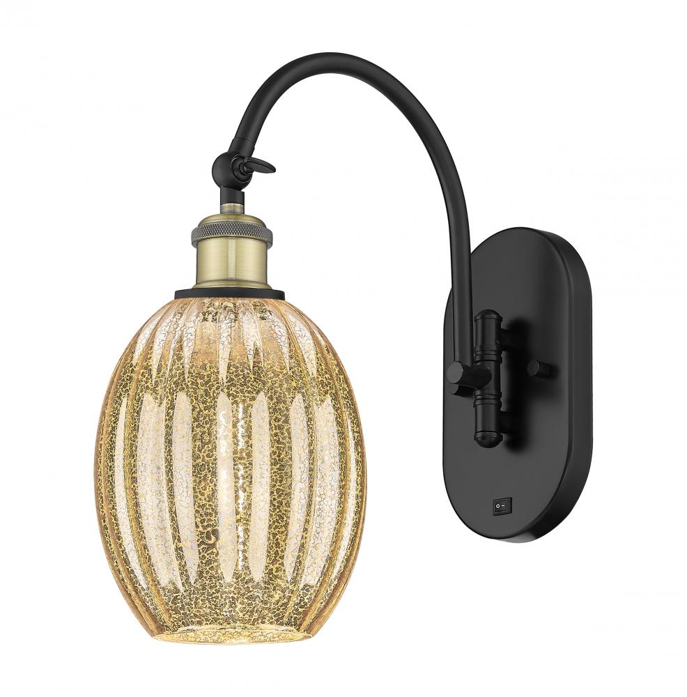 Preston Bulb - 1 Light - 6 inch - Black Antique Brass - Sconce