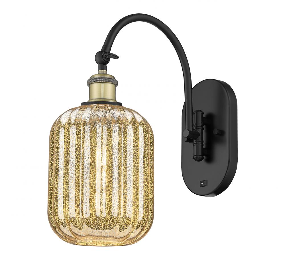 Preston Cylinder - 1 Light - 7 inch - Black Antique Brass - Sconce