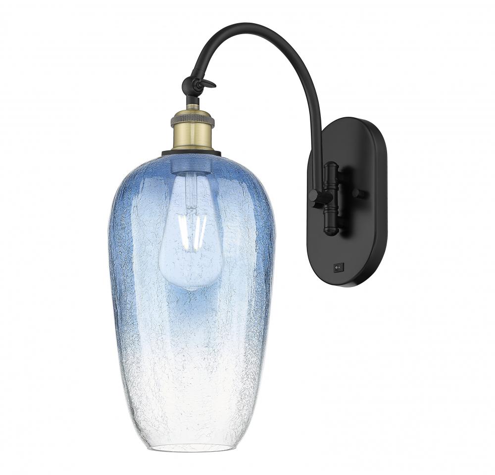 Brookhaven Flute - 1 Light - 7 inch - Black Antique Brass - Sconce