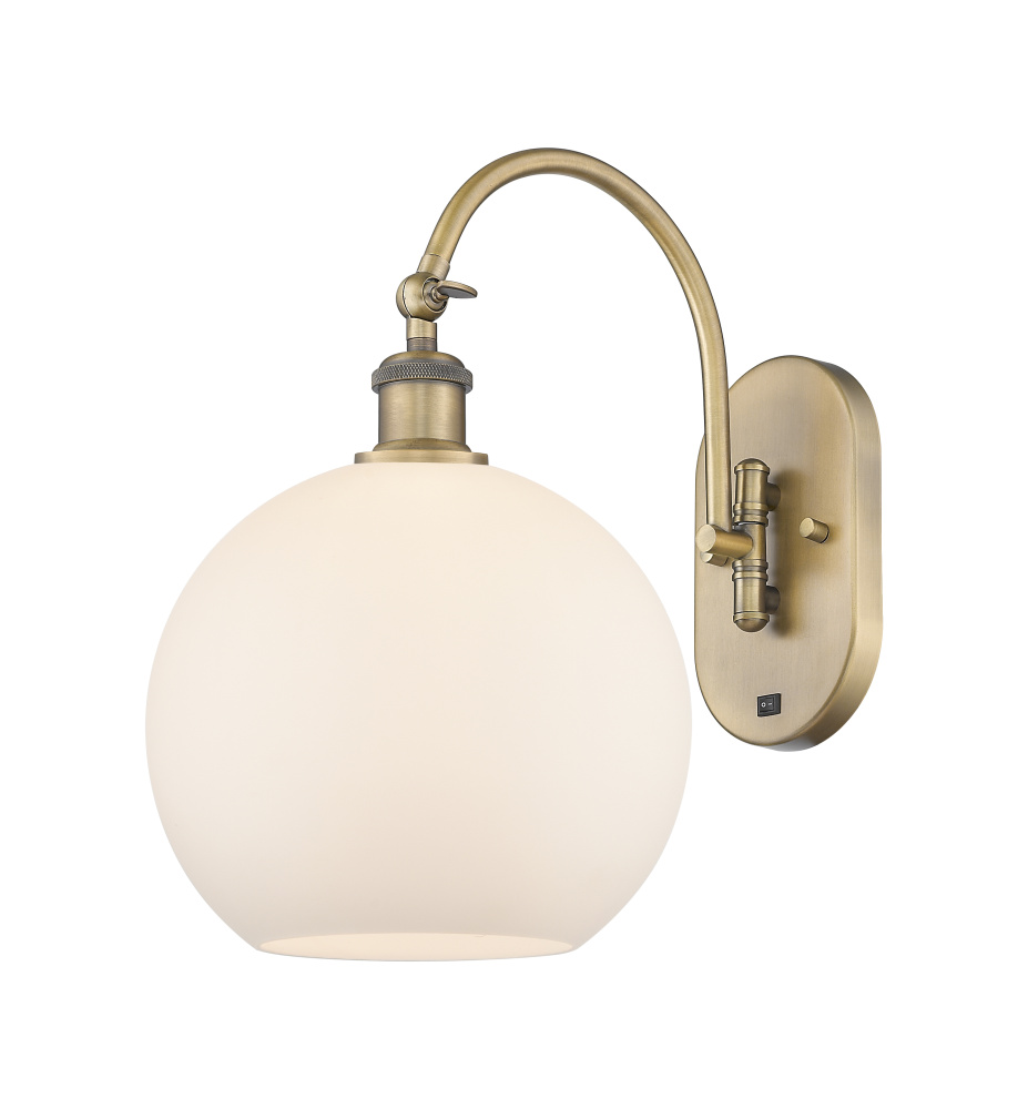 Athens - 1 Light - 10 inch - Brushed Brass - Adjustable - Sconce