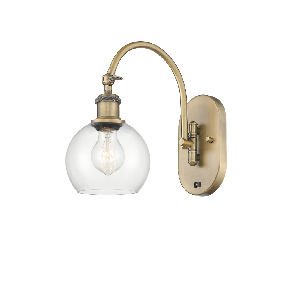 Athens - 1 Light - 6 inch - Brushed Brass - Sconce