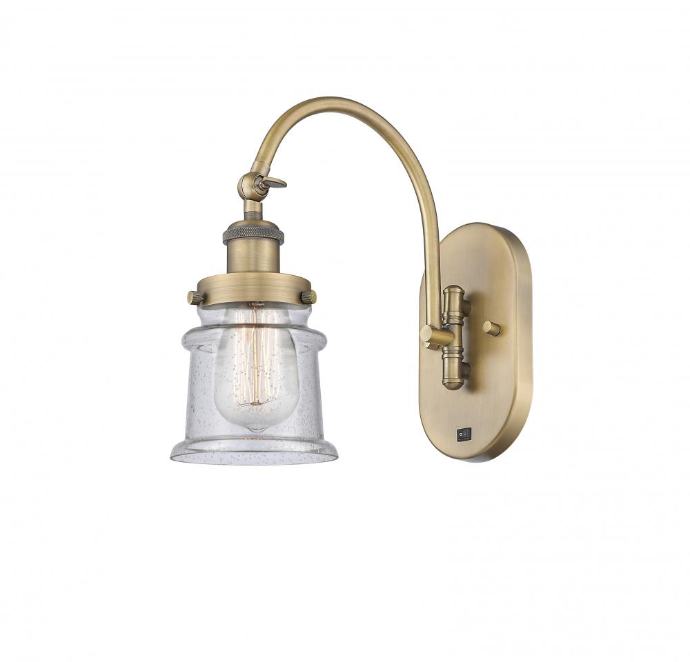 Canton - 1 Light - 7 inch - Brushed Brass - Adjustable Swing Arm