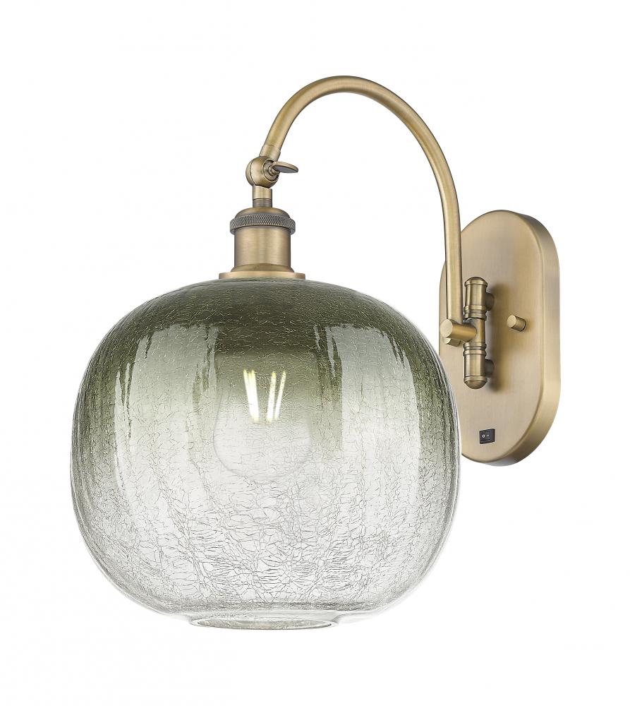 Brookhaven Sphere - 1 Light - 11 inch - Brushed Brass - Sconce