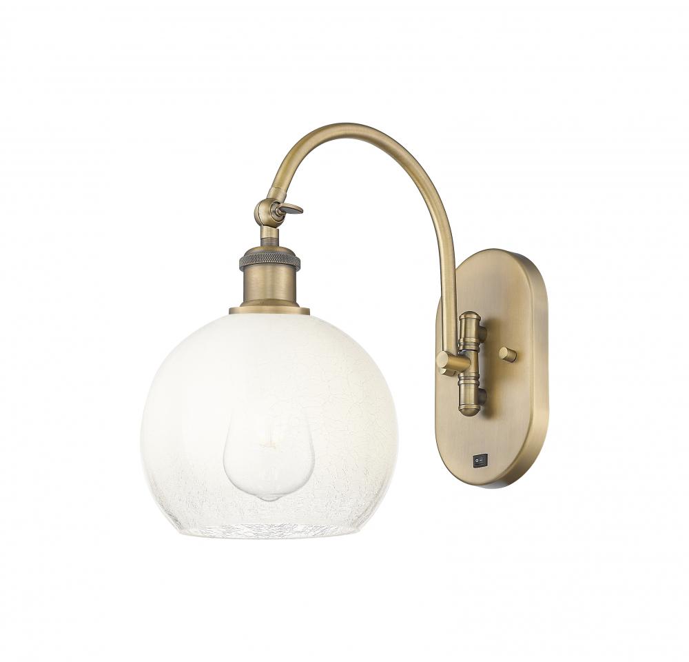 Brookhaven Globe - 1 Light - 8 inch - Brushed Brass - Sconce