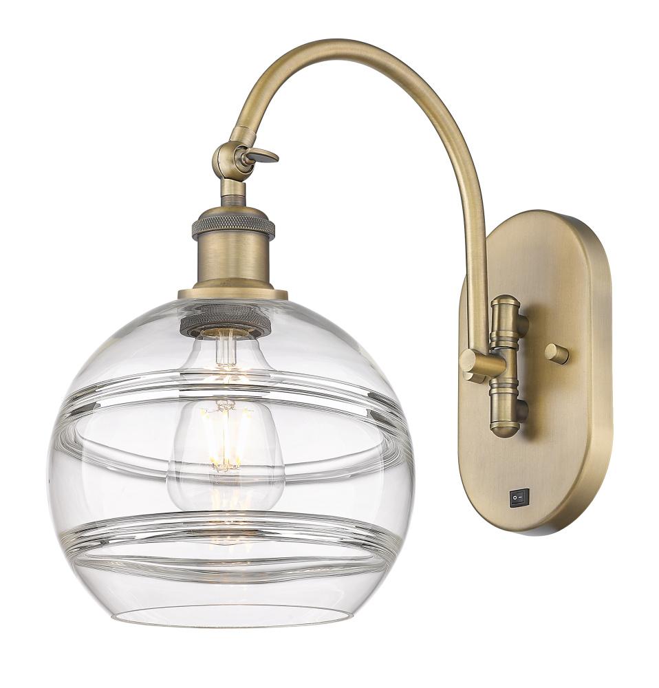 Rochester - 1 Light - 8 inch - Brushed Brass - Adjustable - Sconce