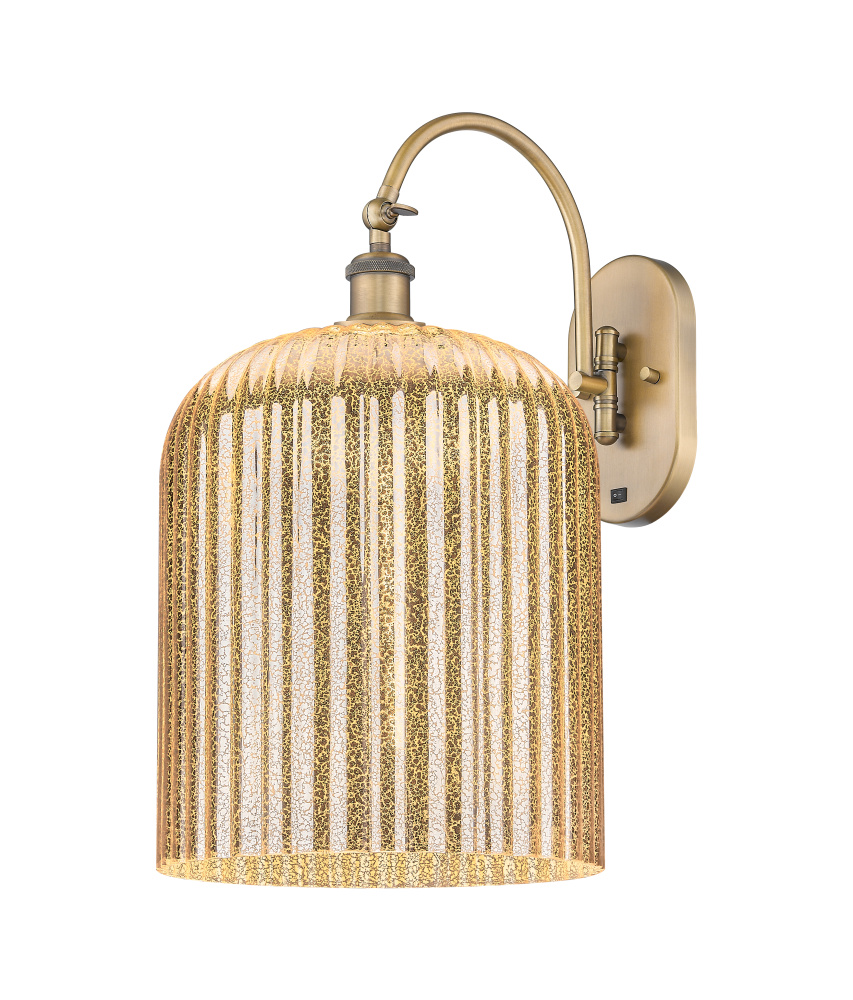 Bridal Veil - 1 Light - 12 inch - Brushed Brass - Sconce