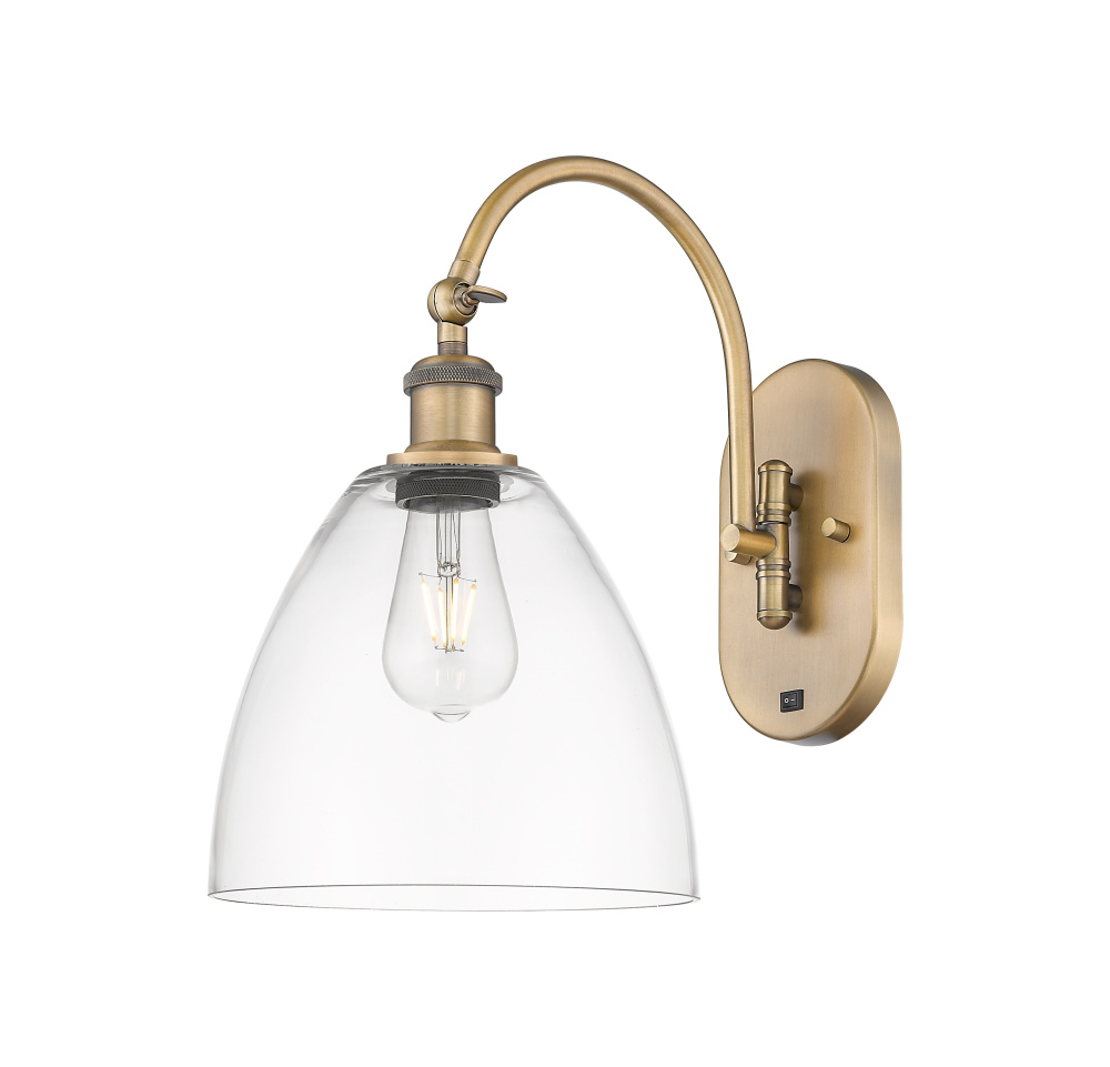 Bristol - 1 Light - 9 inch - Brushed Brass - Sconce