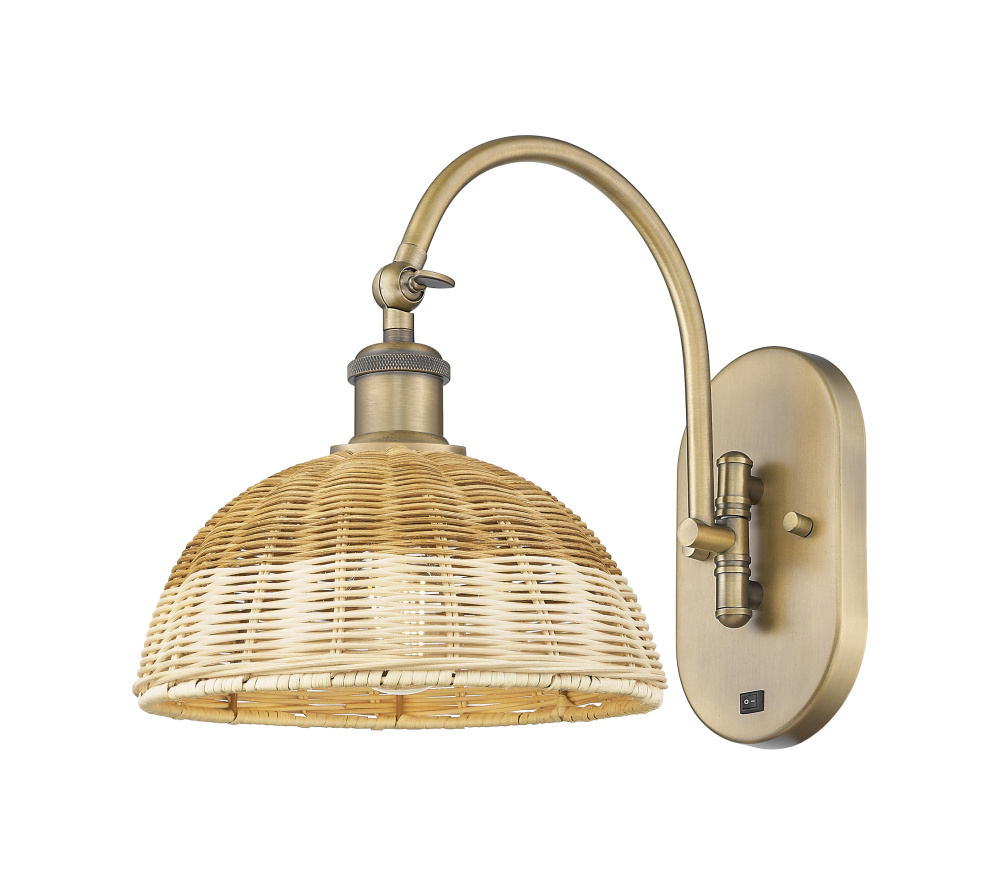 Bristol Natural II - 1 Light - 9 inch - Brushed Brass - Sconce