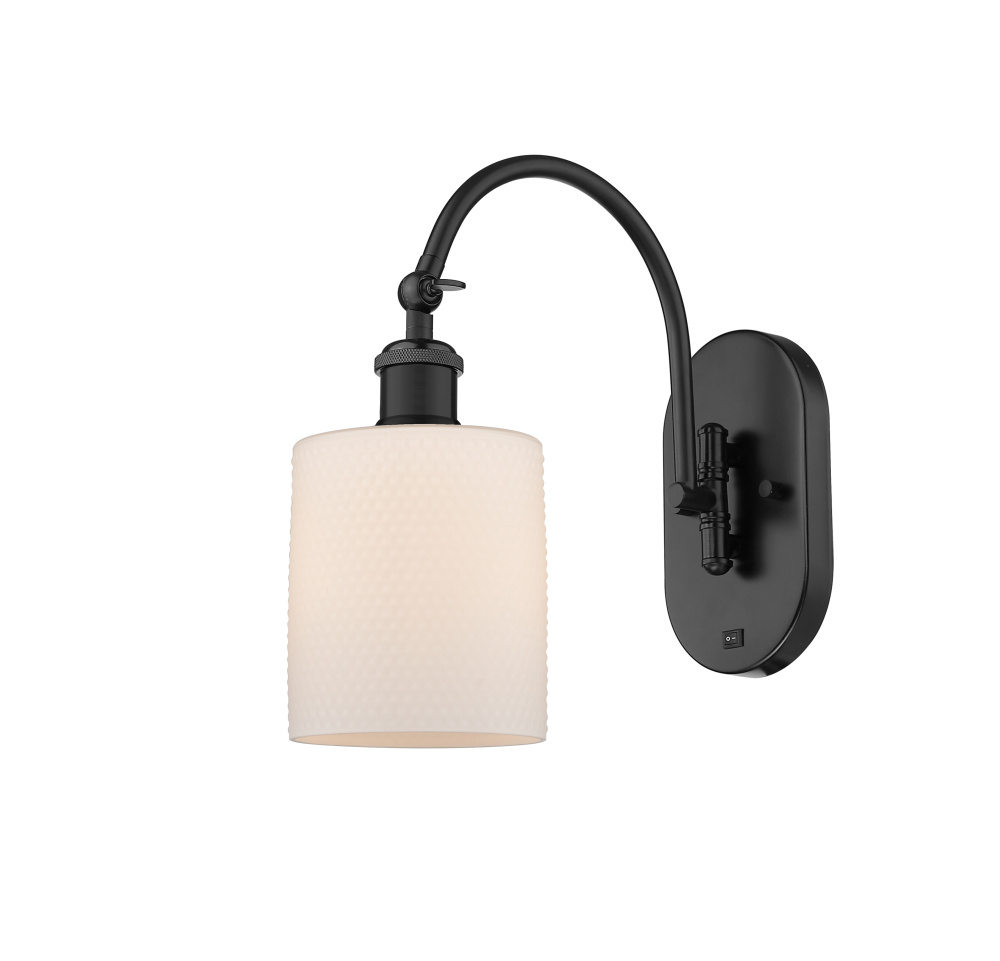 Cobbleskill - 1 Light - 5 inch - Matte Black - Adjustable - Sconce