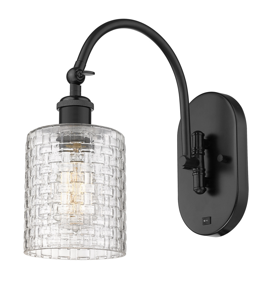 Cobbleskill - 1 Light - 5 inch - Matte Black - Adjustable - Sconce