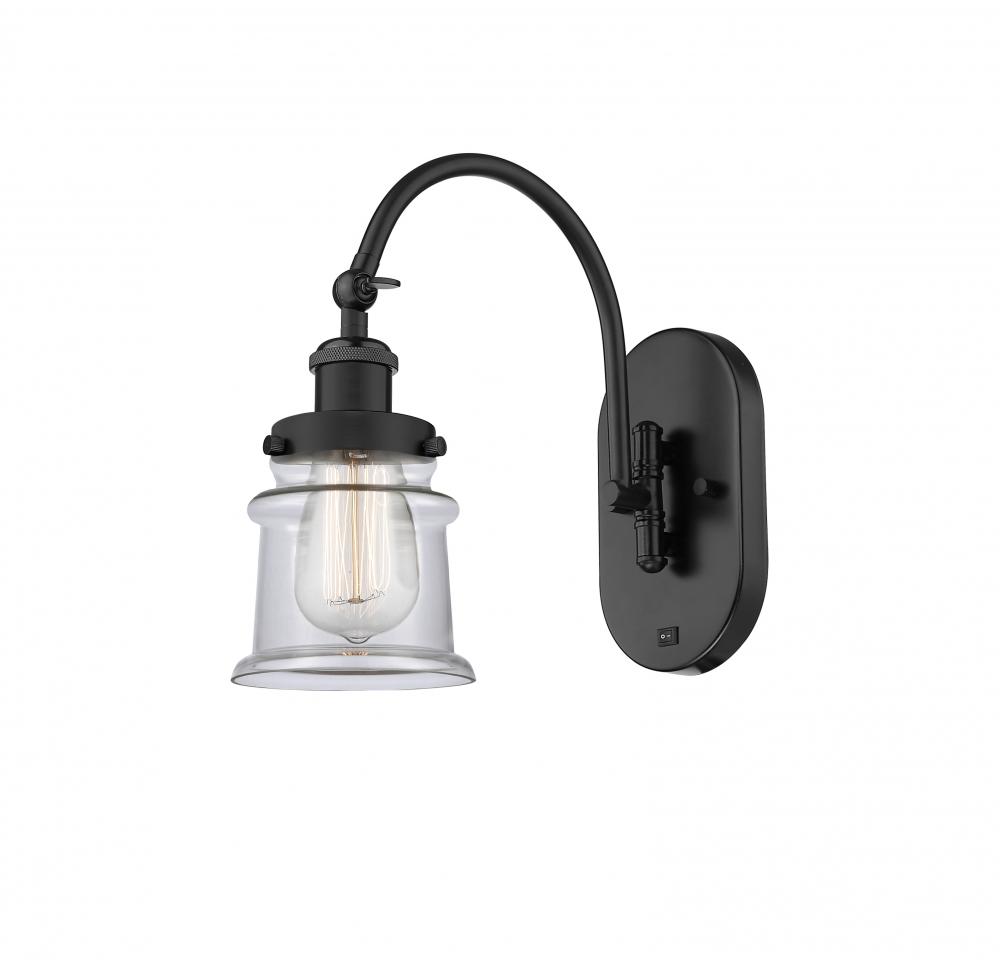 Canton - 1 Light - 7 inch - Matte Black - Adjustable Swing Arm
