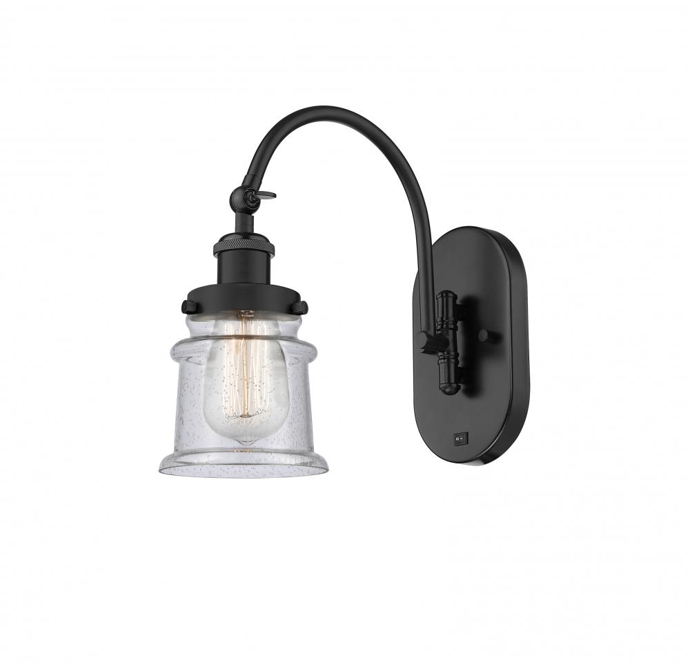 Canton - 1 Light - 7 inch - Matte Black - Adjustable Swing Arm
